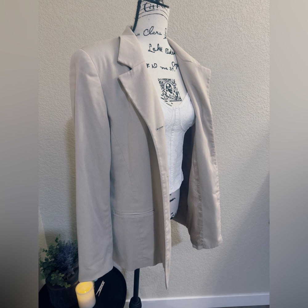 90’s Vintage Style Jessica Holbrook Cream Blazer- Size 14 or XL